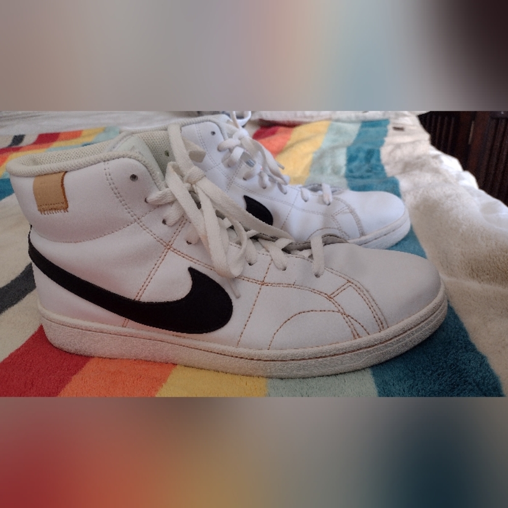 🛑Sale Final..Nike Court Royale 2 Mid White High-Top Sneakers Men's Size 11 - Picture 2 of 5